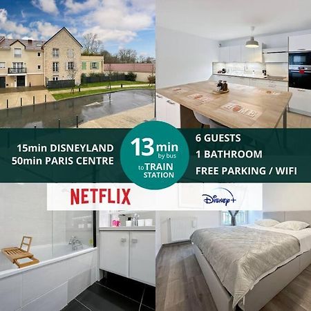 Le Cosy Villeneuve - Appartement Cosy Pour 6 A Disneyland Paris Eksteriør billede