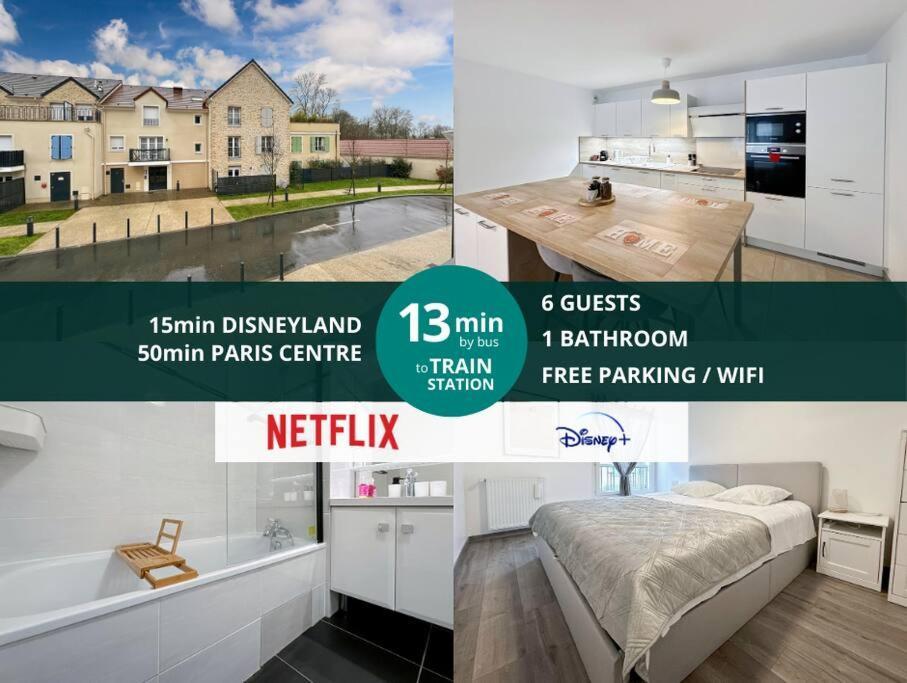 Le Cosy Villeneuve - Appartement Cosy Pour 6 A Disneyland Paris Eksteriør billede
